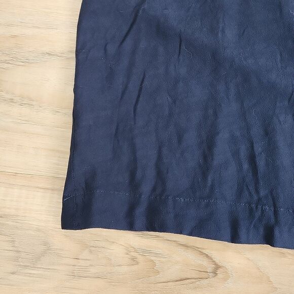 🔹️NWT Free People Blue Rayon Cowl Neck Open Back Sleeveless Top Large - Picture 10 of 11